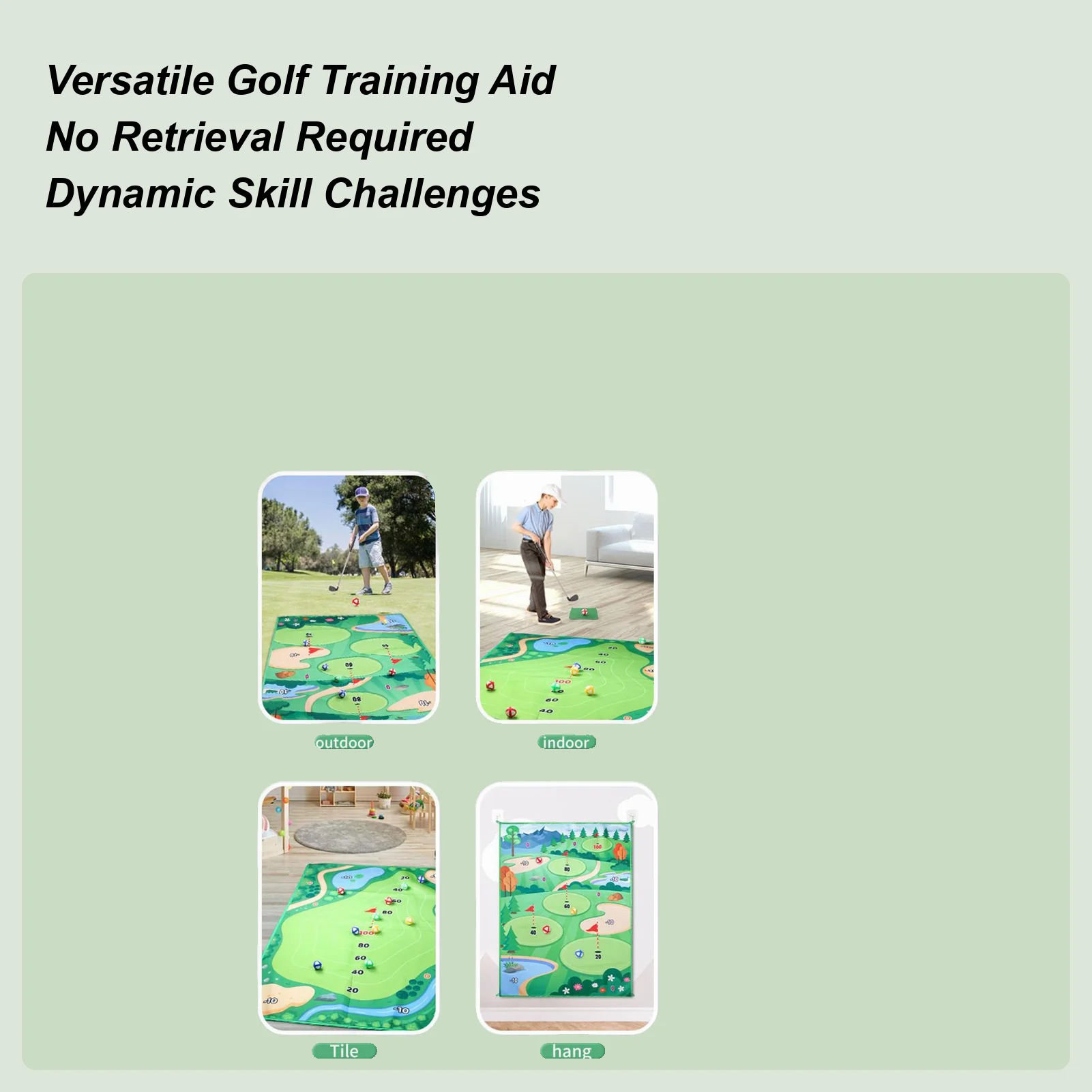 Golf Chipping Mat Portable Large Foldable Sticky Swing Trainer Golf Training Hitting Mat Sports Toy For Garden Yard Patio Lawn
Golf Chipping Mat Portable Large Foldable Sticky Swing Trainer Golf Training Hitting Mat Sports Toy For Garden Yard Patio Lawn