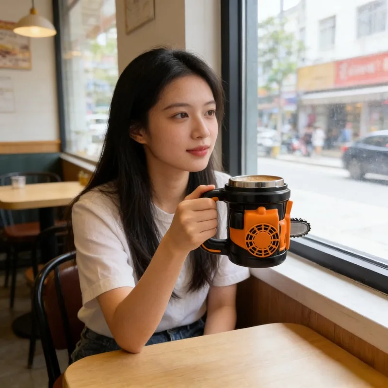 New lu Chainsaw Mug 304 Stainless Steel Inner Resin Coffee Cup High Aesthetic Desktop Mug
New lu Chainsaw Mug 304 Stainless Steel Inner Resin Coffee Cup High Aesthetic Desktop Mug