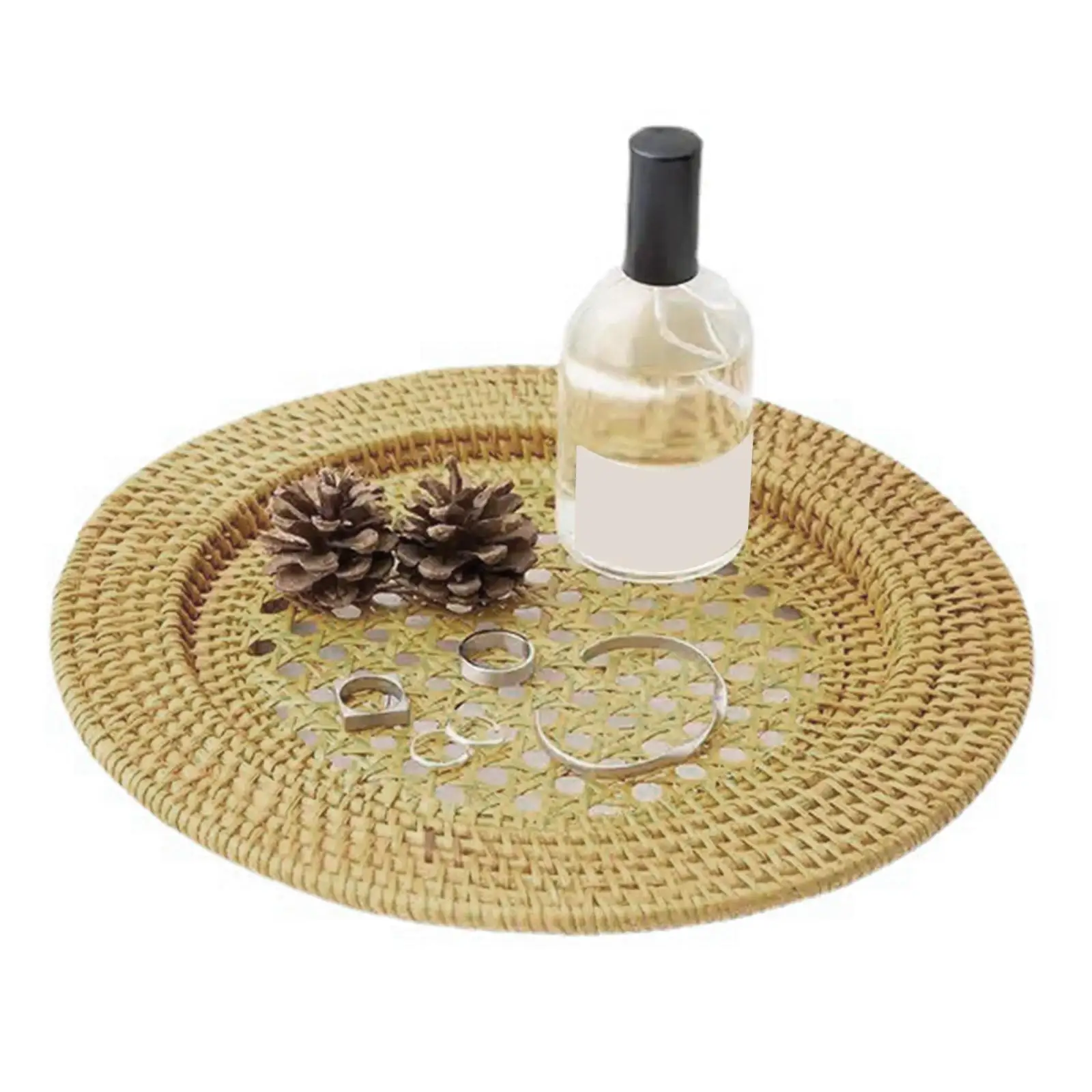 Круглая тарелка для зарядного устройства из ротанга, поднос для фруктов и хлеба на столешнице
Круглая тарелка для зарядного устройства из ротанга, поднос для фруктов и хлеба на столешнице