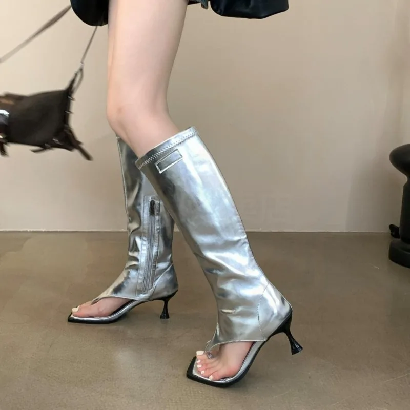 Women's Shoes Exquisite Square Head High Heel Summer Boots for Woman Fashion Model Knee High Boots Designer Shoes Botas Feminina
Women's Shoes Exquisite Square Head High Heel Summer Boots for Woman Fashion Model Knee High Boots Designer Shoes Botas Feminina