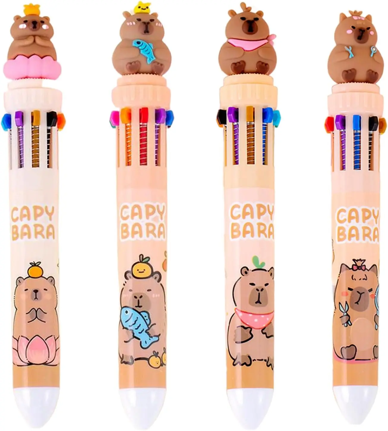 12 Pcs Wholesale Cartoon Cute Kapibala Capybara 10 Colors Ballpoint Pens for Writing Supplies Back To School
12 Pcs Wholesale Cartoon Cute Kapibala Capybara 10 Colors Ballpoint Pens for Writing Supplies Back To School