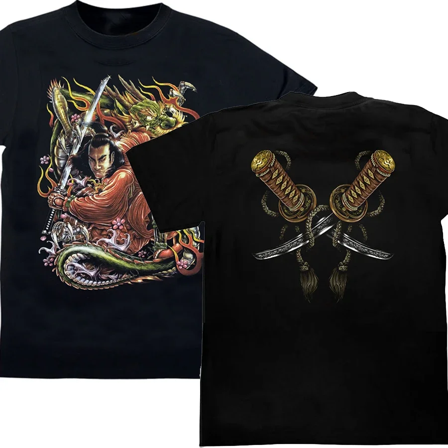 Dragon and Samurai Crossed Japanese Samurai Sword T Shirt. Short Sleeve 100% Cotton Casual T-shirt Loose Top Size S-3XL
Dragon and Samurai Crossed Japanese Samurai Sword T Shirt. Short Sleeve 100% Cotton Casual T-shirt Loose Top Size S-3XL