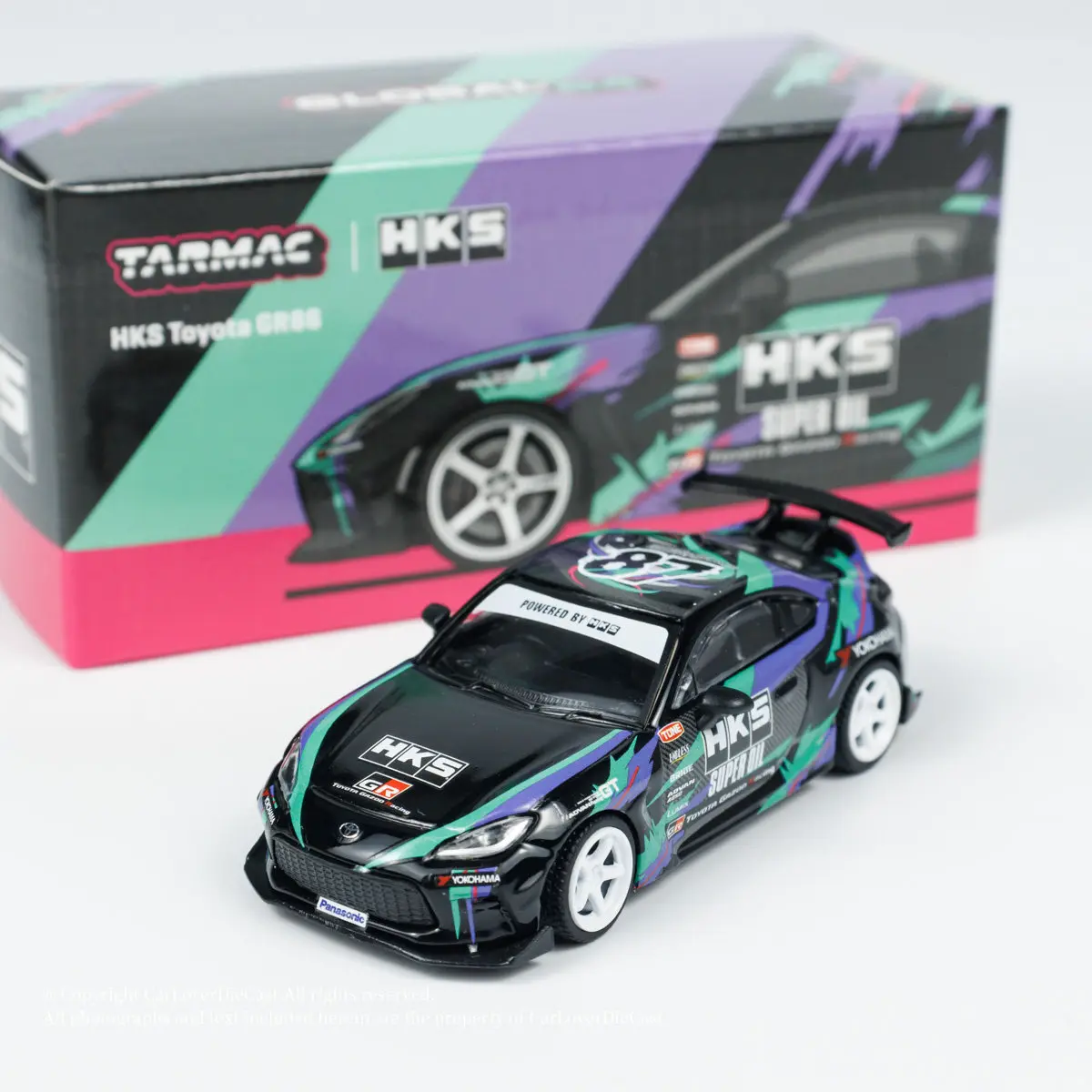 Tarmac Works 1:64 Toyota HKS Toyota GR86 alloy car model
Tarmac Works 1:64 Toyota HKS Toyota GR86 alloy car model