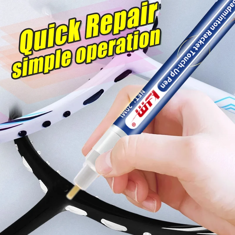 KJM Badminton Racket Frame Touch-Up Paint Pen Quick Scratch Repair Professional Chipped Mark Restoration for Sports Equipment
KJM Badminton Racket Frame Touch-Up Paint Pen Quick Scratch Repair Professional Chipped Mark Restoration for Sports Equipment
