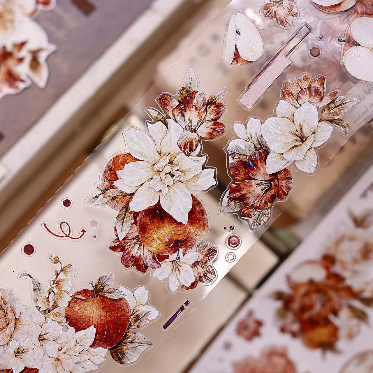 XBJ New Sweet Dream Flower Event Big Flower Apple washi PETshell shiny die cut Vintage journal tape
XBJ New Sweet Dream Flower Event Big Flower Apple washi PETshell shiny die cut Vintage journal tape