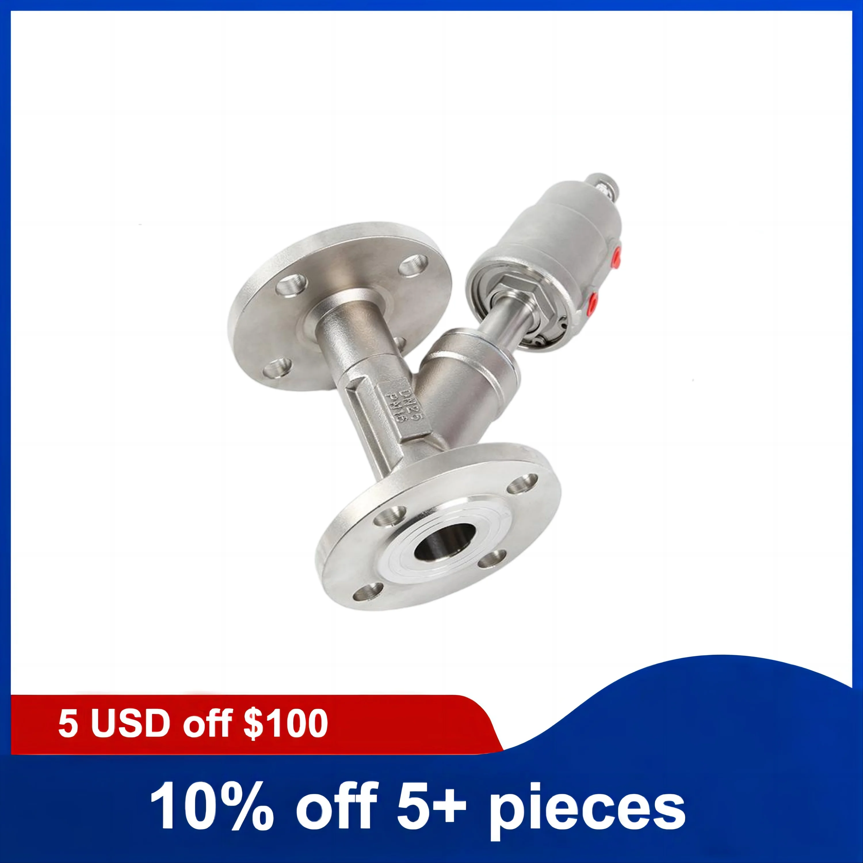 Высокотемпературный пневматический угловой седельный клапан DN50, фланцевое крепление из нержавеющей стали 304, устойчивое к парам
Высокотемпературный пневматический угловой седельный клапан DN50, фланцевое крепление из нержавеющей стали 304, устойчивое к парам