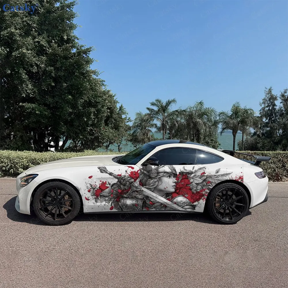2pcs Red Stained Female Samurai Car Side Wraps, Self-Adhesive PVC Waterproof & Scratch-Resistant Stickers, Car Accessory Gift
2pcs Red Stained Female Samurai Car Side Wraps, Self-Adhesive PVC Waterproof & Scratch-Resistant Stickers, Car Accessory Gift
