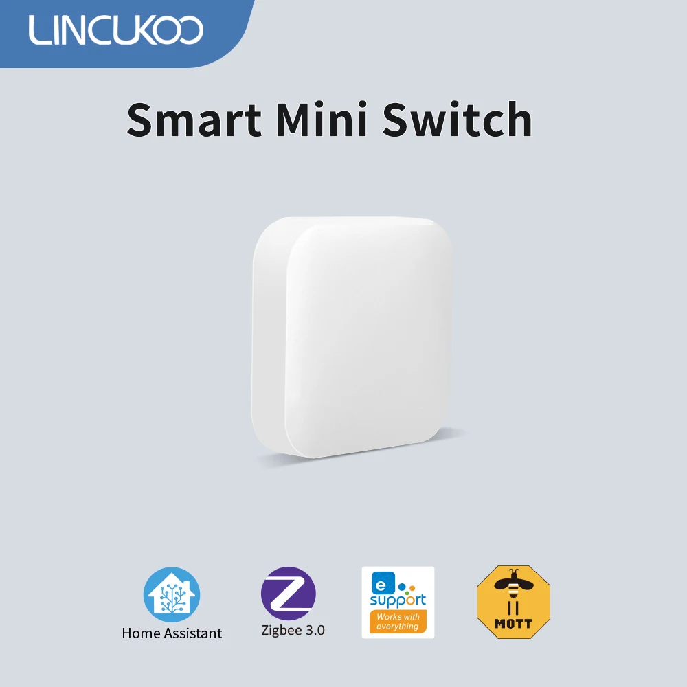 Умный переключатель Lincukoo, мини-домашний помощник, кнопка сцены Zigbee, переключатель для домашней автоматизации, поддержка нескольких сценариев связи
Умный переключатель Lincukoo, мини-домашний помощник, кнопка сцены Zigbee, переключатель для домашней автоматизации, поддержка нескольких сценариев связи