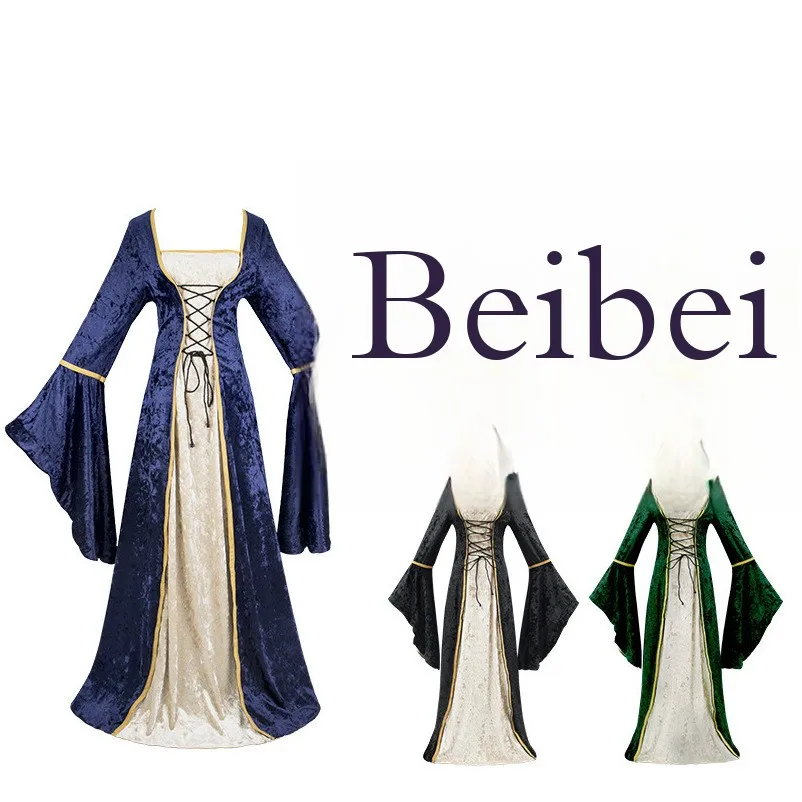 Medieval Queen Stage Costume Halloween Vintage Court plus Size Princess Dress Long Gown Women's Ethnic Wear T-stage Dresses
Medieval Queen Stage Costume Halloween Vintage Court plus Size Princess Dress Long Gown Women's Ethnic Wear T-stage Dresses