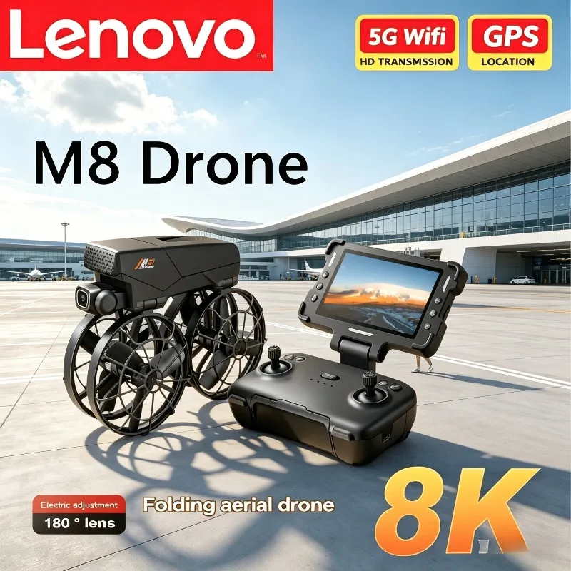 Lenovo M8 8K RC Foldable Drone Obstacle Avoidance RC Quadcopter Toy Professional HD Dual Camera 5G WiFi FPV Brushless Motor
Lenovo M8 8K RC Foldable Drone Obstacle Avoidance RC Quadcopter Toy Professional HD Dual Camera 5G WiFi FPV Brushless Motor