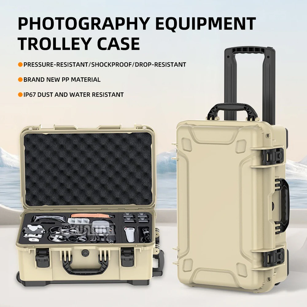 Multifunctional Waterproof Tool Case with Wheels, Heavy-Duty Storage Box for Hardware Tools and Astronomical Telescope Equipment
Multifunctional Waterproof Tool Case with Wheels, Heavy-Duty Storage Box for Hardware Tools and Astronomical Telescope Equipment