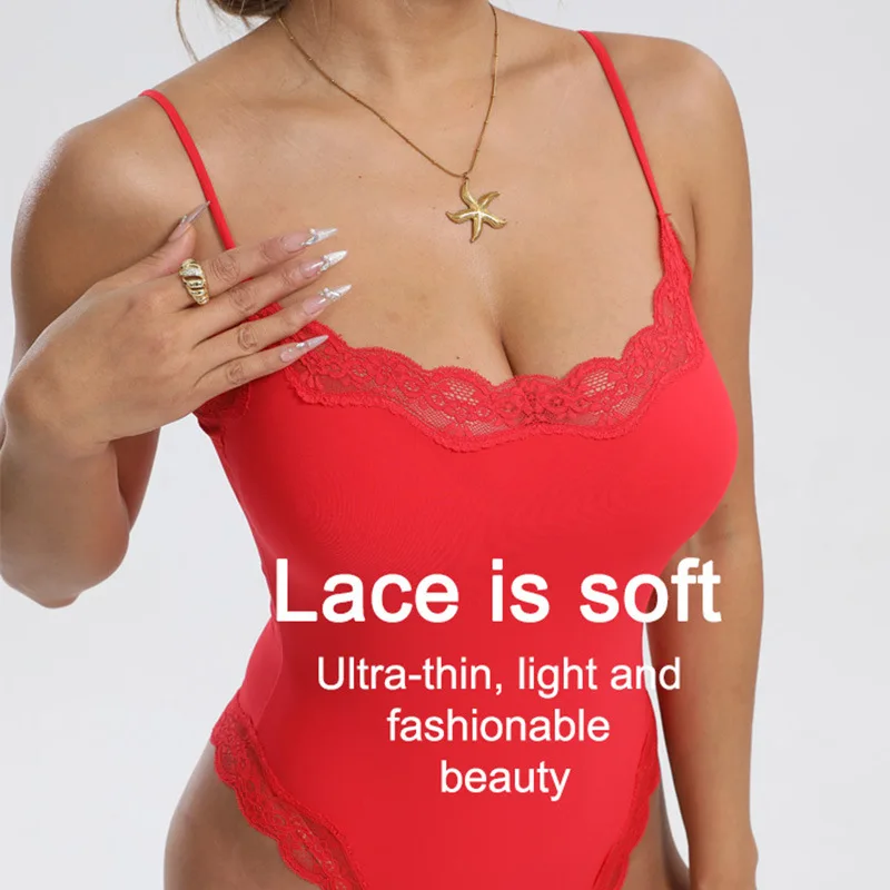 Women's Yoga Nude Lace Edge Jumpsuit, Skin Friendly, Breathable, Tight Fitting, Inner Vest, Double-layer Suspender Shapewear
Women's Yoga Nude Lace Edge Jumpsuit, Skin Friendly, Breathable, Tight Fitting, Inner Vest, Double-layer Suspender Shapewear