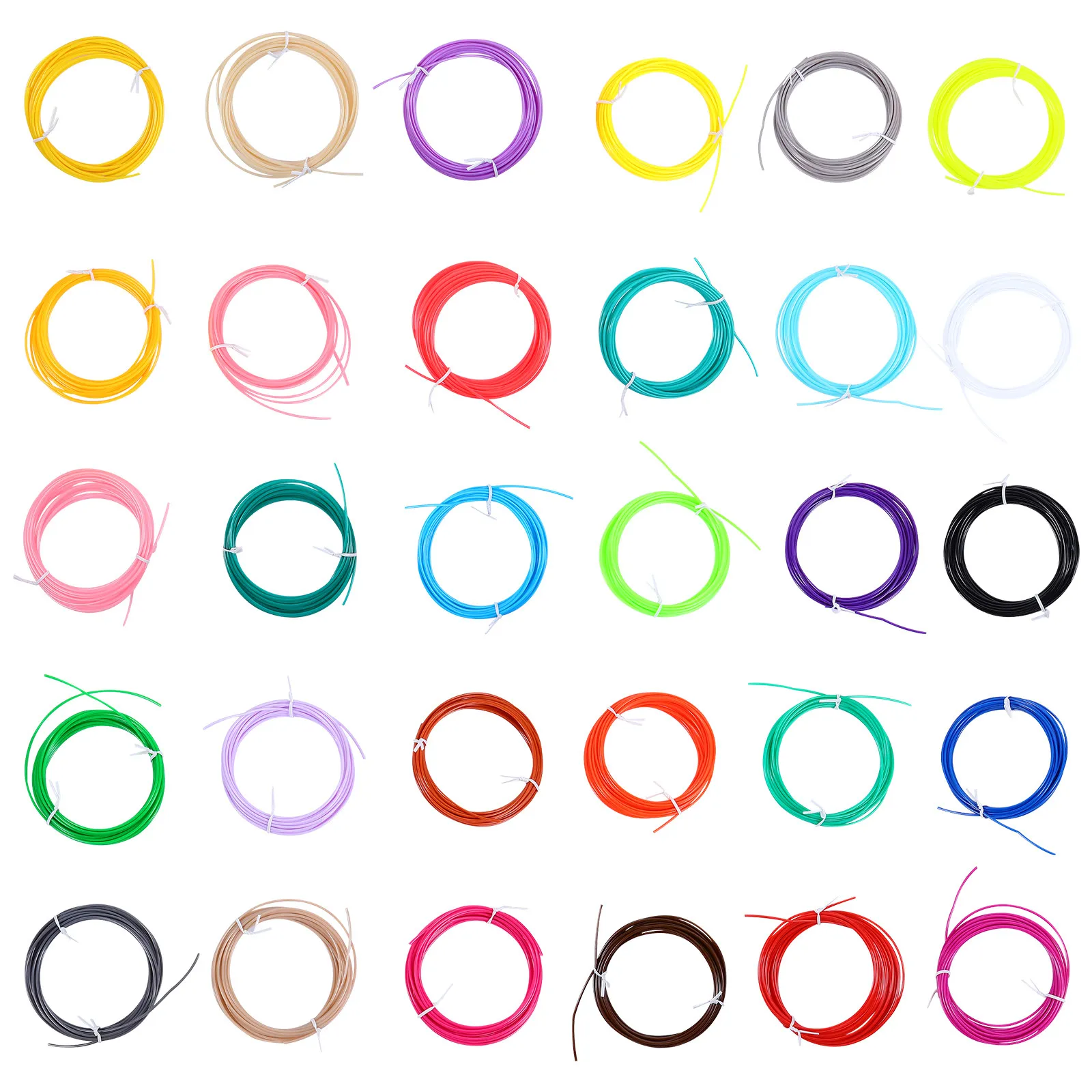 30Pcs 3D Printing Filament Pla 30 Colors 5m Length Universal Compatible 3D Pen Filament Refills for Smooth Printing Supplies
30Pcs 3D Printing Filament Pla 30 Colors 5m Length Universal Compatible 3D Pen Filament Refills for Smooth Printing Supplies