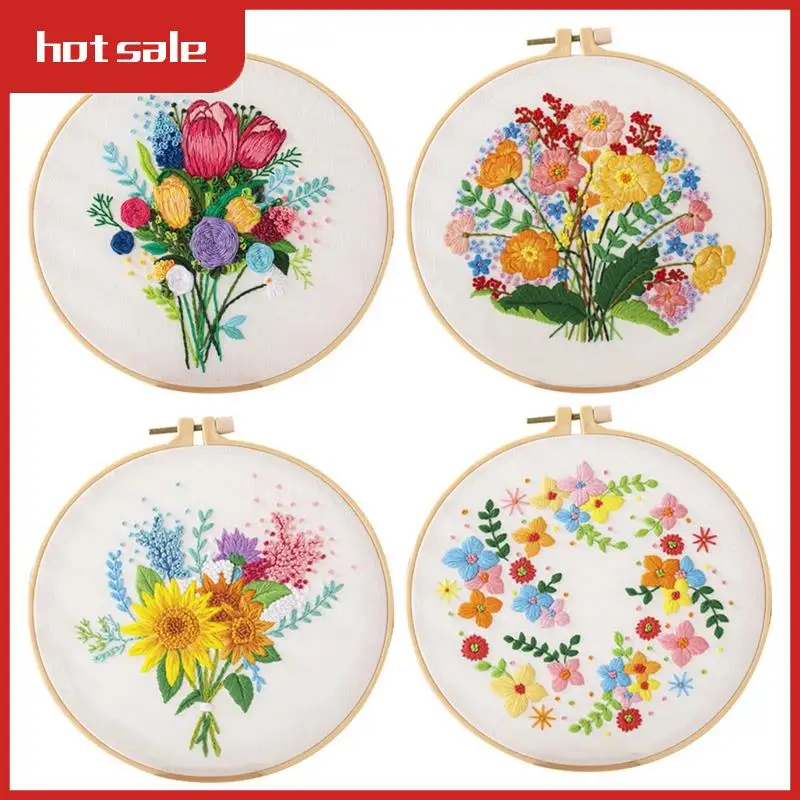 4 Sets DIY Embroidery Set Kit For Beginners Adults , Hand Embroidery Set Includes Flower, Hoop, Color Threads, Tools
4 Sets DIY Embroidery Set Kit For Beginners Adults , Hand Embroidery Set Includes Flower, Hoop, Color Threads, Tools