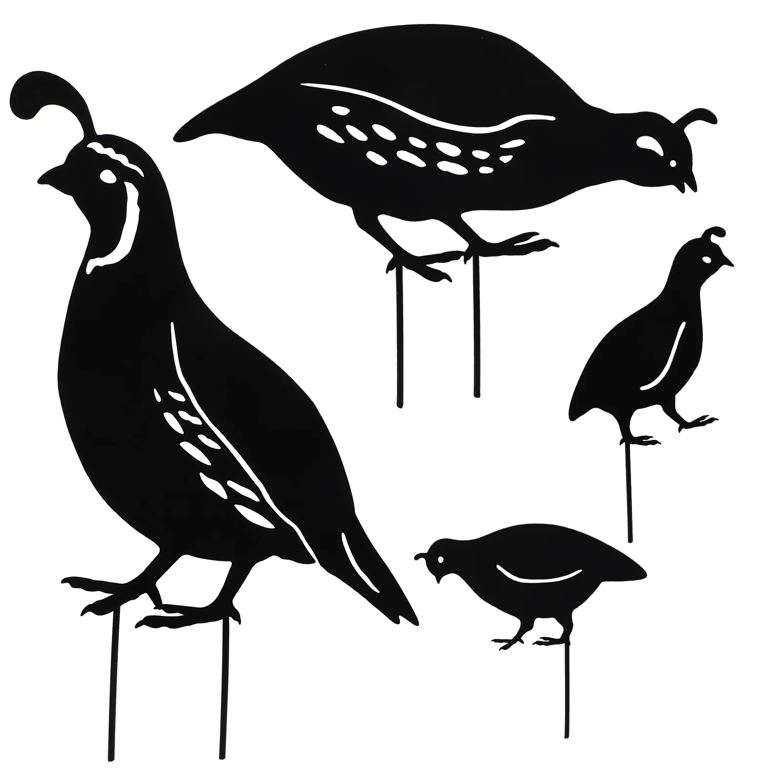 4 Pcs Courtyard Landscape Decoration Garden Quail Solar Lights Metal Statues Outdoor
4 Pcs Courtyard Landscape Decoration Garden Quail Solar Lights Metal Statues Outdoor