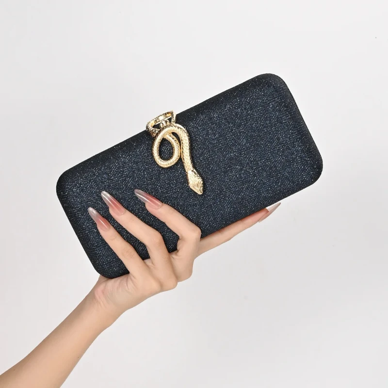 Classic Snake Closure Square Evening Bags Women's Sparkling Annual/wedding Party Clutch Handbag Glitter Box Purse Bolso Mujer
Classic Snake Closure Square Evening Bags Women's Sparkling Annual/wedding Party Clutch Handbag Glitter Box Purse Bolso Mujer