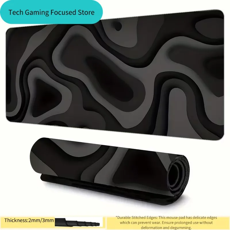 Коврик для мыши с абстрактным узором в черно-серых тонах, с прошитыми краями, резиновой противоскользящей основой, игровой коврик для клавиатуры и мыши.
Коврик для мыши с абстрактным узором в черно-серых тонах, с прошитыми краями, резиновой противоскользящей основой, игровой коврик для клавиатуры и мыши.
