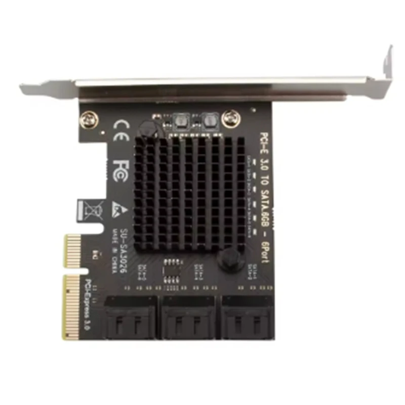 Top-PCI-E 6 Ports SATA Card PCI-E 4X Cards PCI Express To SATA 3.0 6 Ports SATA III 6Gbps PCIE X4 Expansion Adapter Board
Top-PCI-E 6 Ports SATA Card PCI-E 4X Cards PCI Express To SATA 3.0 6 Ports SATA III 6Gbps PCIE X4 Expansion Adapter Board