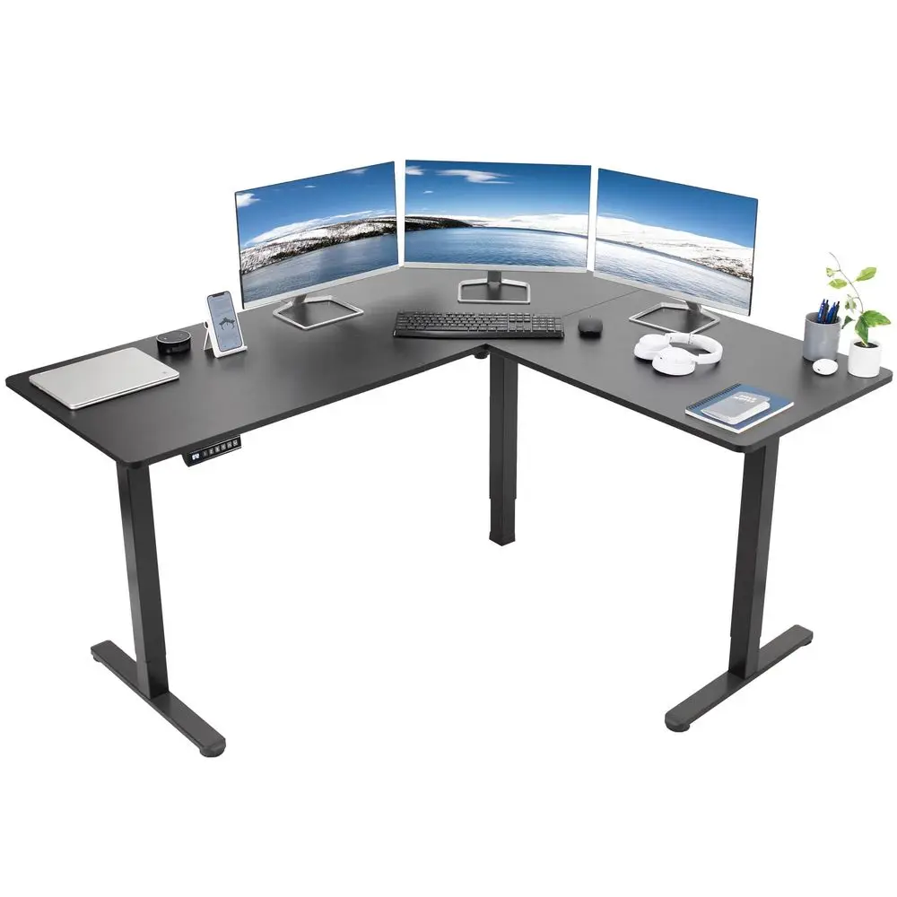 Corner Standing Desk, 63 x 55 inch Reversible LShaped Workstation, Electric Height Adjustment, Home, Office, and Reception Room
Corner Standing Desk, 63 x 55 inch Reversible LShaped Workstation, Electric Height Adjustment, Home, Office, and Reception Room