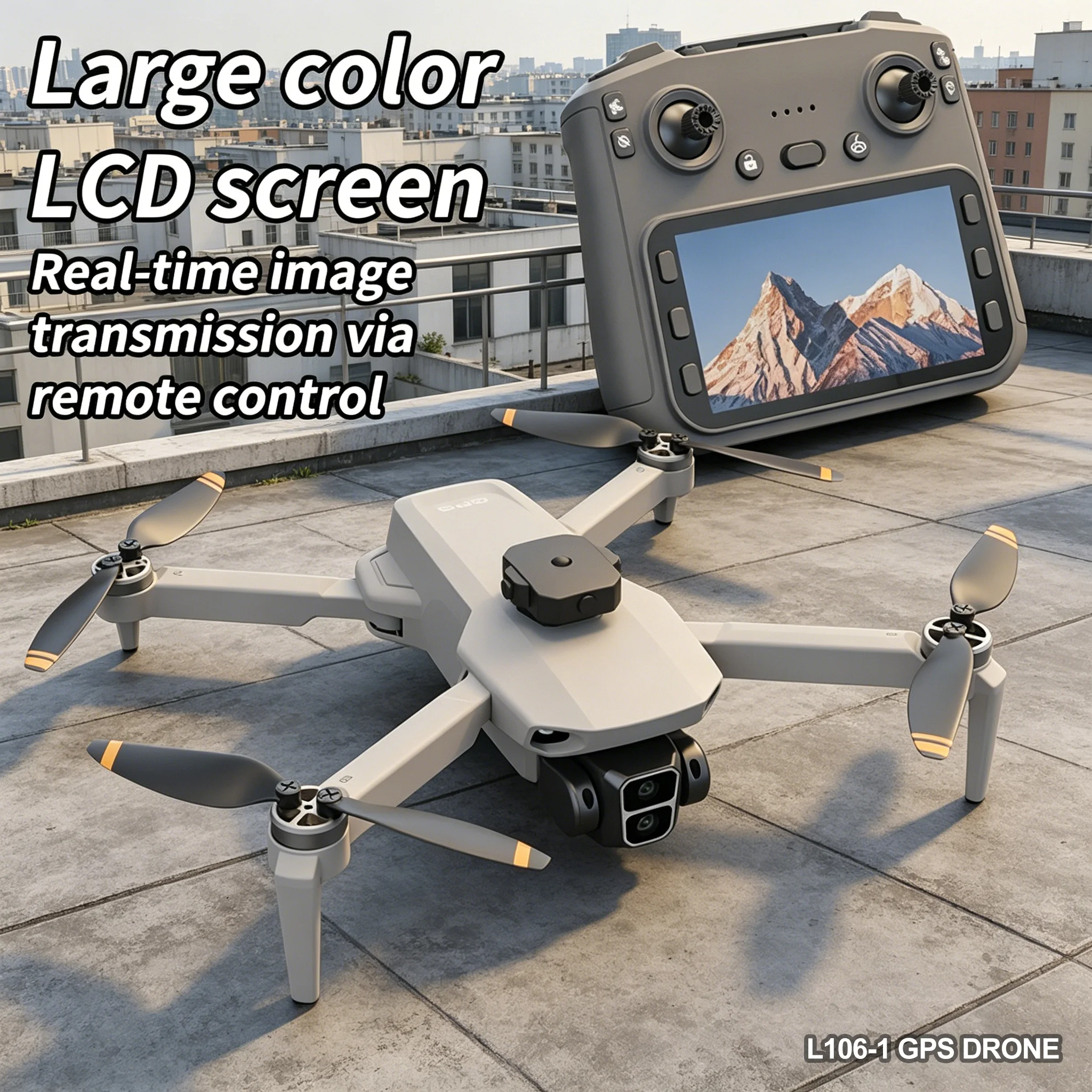L106-1 GPS Drone 4K Professional HD Camera With Screen Remote 5G WIFI 3KM EIS Obstacle Avoidance FPV Brushless RC Quadcopter Toy
L106-1 GPS Drone 4K Professional HD Camera With Screen Remote 5G WIFI 3KM EIS Obstacle Avoidance FPV Brushless RC Quadcopter Toy