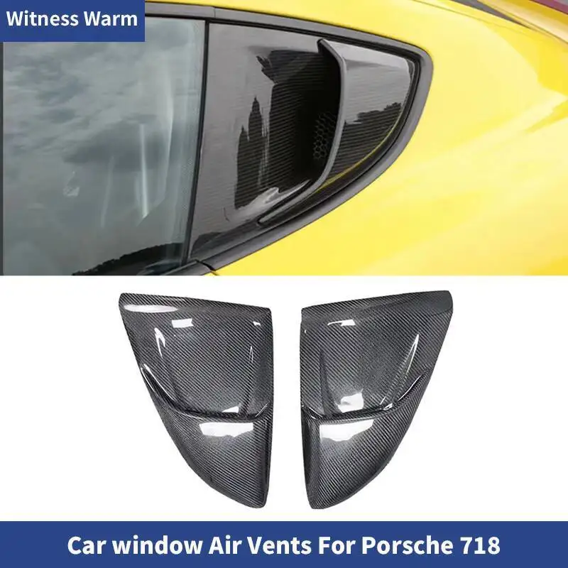 For Porsche 718 Boxster Cayman Carbon Fiber Rear Side Splitter Air knife Car window Air Vents Spoiler 2016-2018
For Porsche 718 Boxster Cayman Carbon Fiber Rear Side Splitter Air knife Car window Air Vents Spoiler 2016-2018
