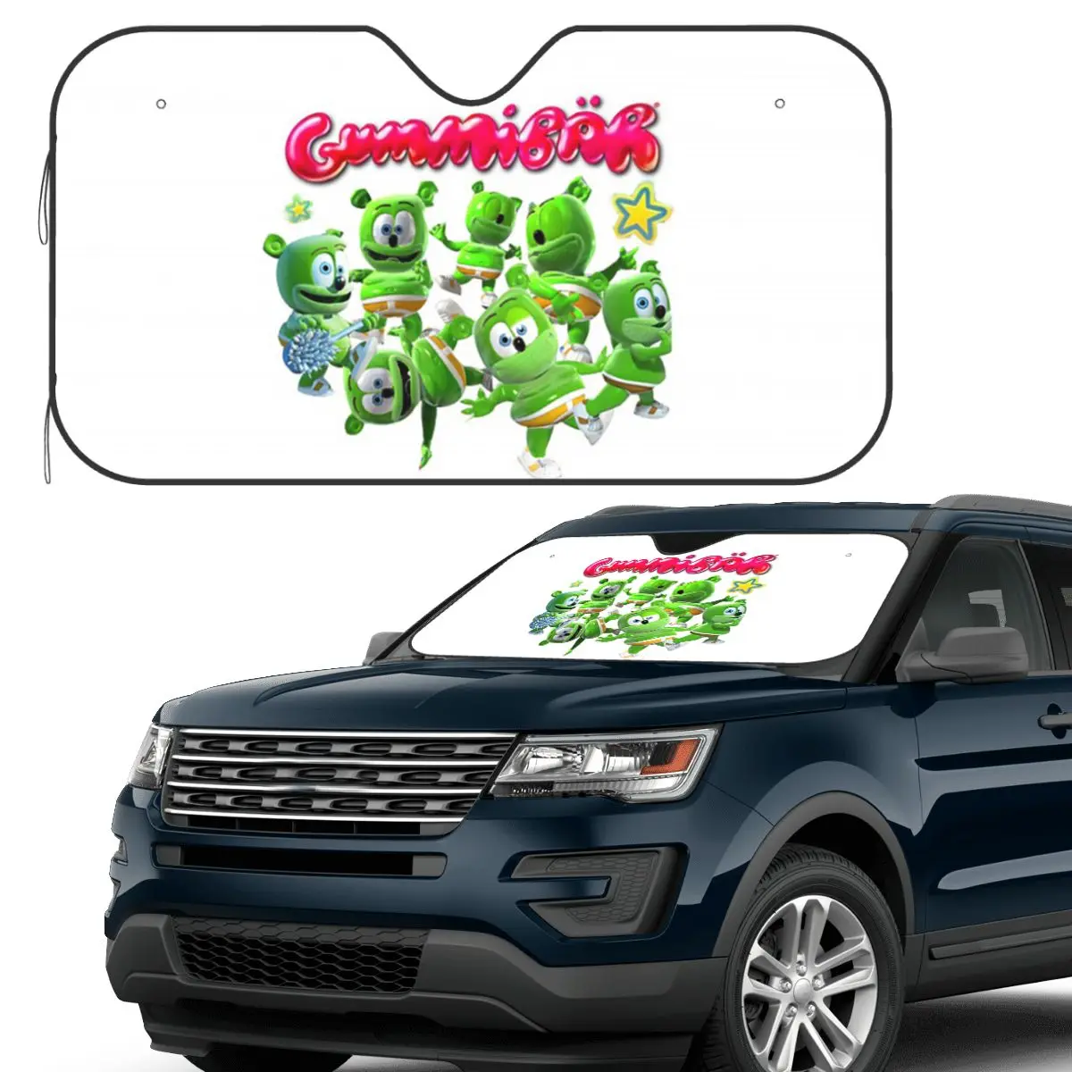 Gummibar (the Gummy Bear) Sunshade Windscreen Car Front Windshield Window Sun Visor Accessories Covers
Gummibar (the Gummy Bear) Sunshade Windscreen Car Front Windshield Window Sun Visor Accessories Covers