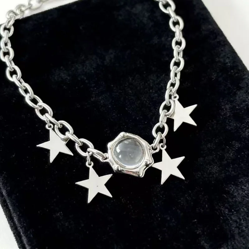 Y2K Sweet And Cool Style Metal Necklace for Women Star Gem Choker Trendy Design Daily Event Accessory Female Jewelry
Y2K Sweet And Cool Style Metal Necklace for Women Star Gem Choker Trendy Design Daily Event Accessory Female Jewelry