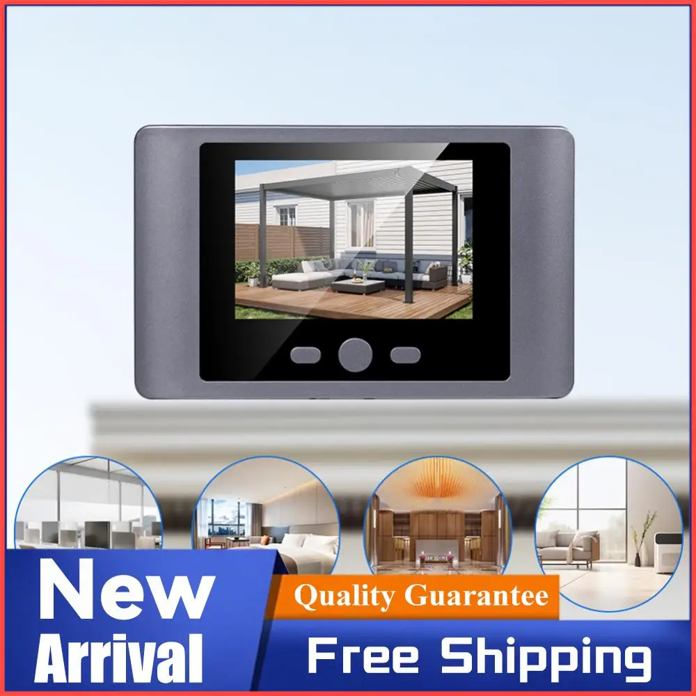 Mini Peephole Smart Wireless Door Viewer Camera PIR Motion Detection Front Door Peephole Camera 2.8 Inch Digital Door Viewer