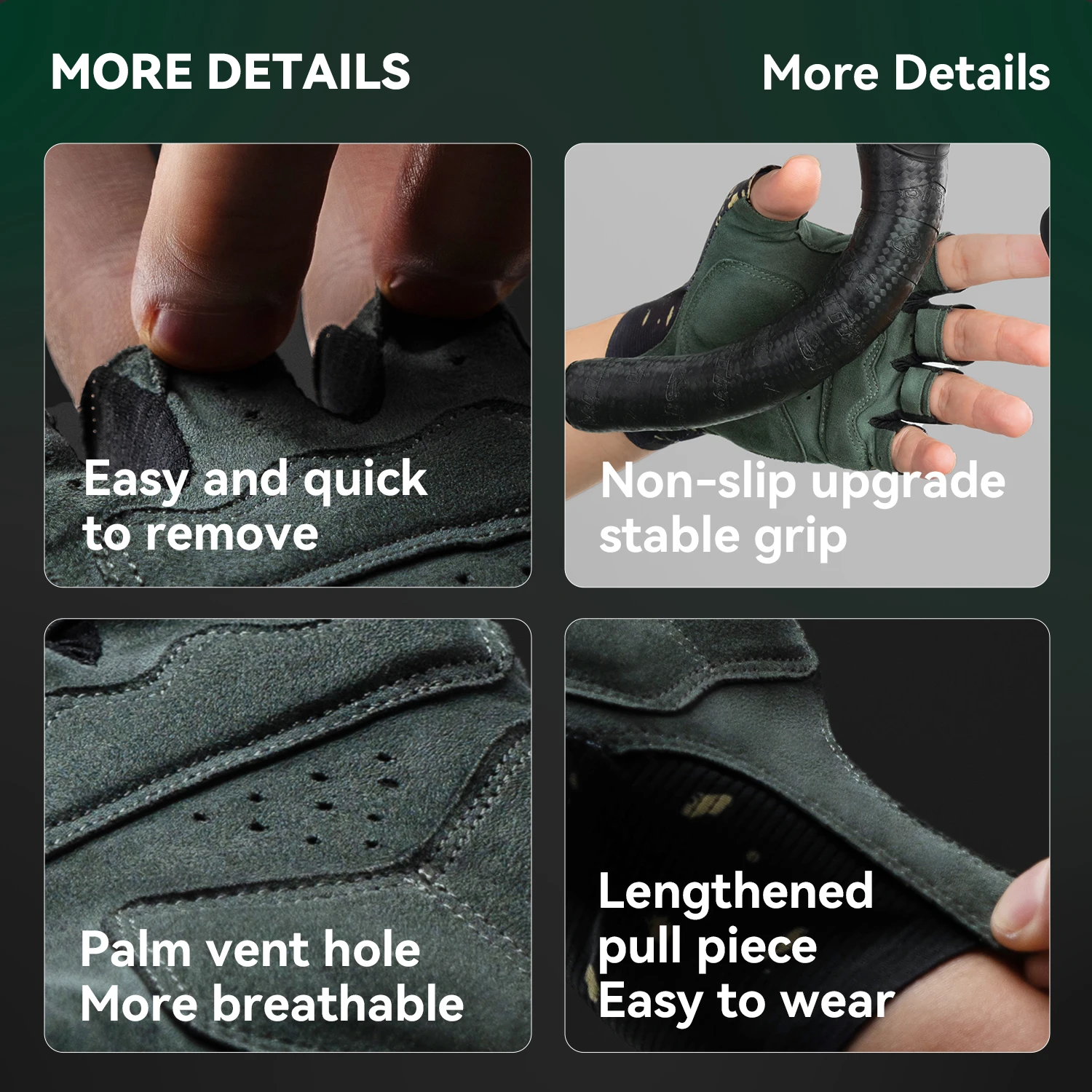 ROCKBROS Cycling Short Finger Gloves Shockproof Breathable Bike Gloves with SBR Shock Absorbing Palm Pad High Elasticity Gloves
ROCKBROS Cycling Short Finger Gloves Shockproof Breathable Bike Gloves with SBR Shock Absorbing Palm Pad High Elasticity Gloves