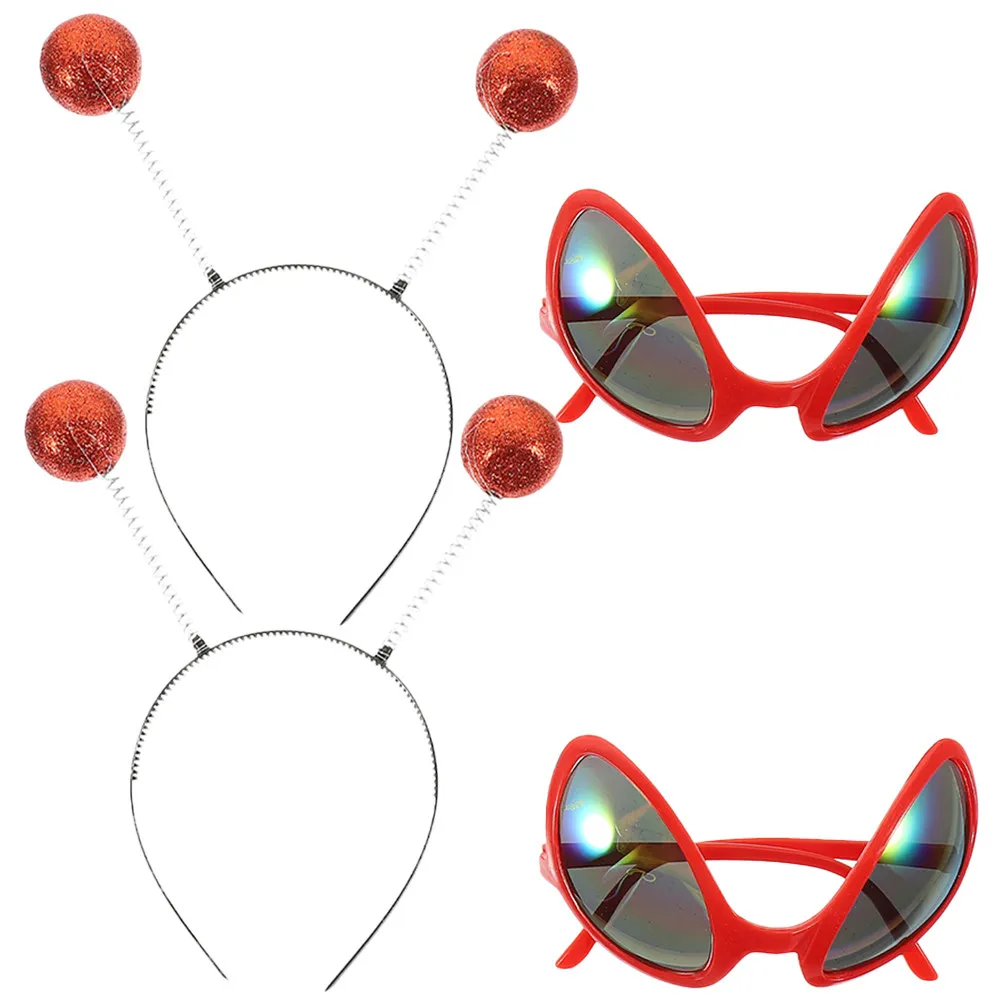 2Sets Headband Glasses Funny Novelty Eyeglasses Party Costume Accessories Antenna Headband Cosplay Props
2Sets Headband Glasses Funny Novelty Eyeglasses Party Costume Accessories Antenna Headband Cosplay Props