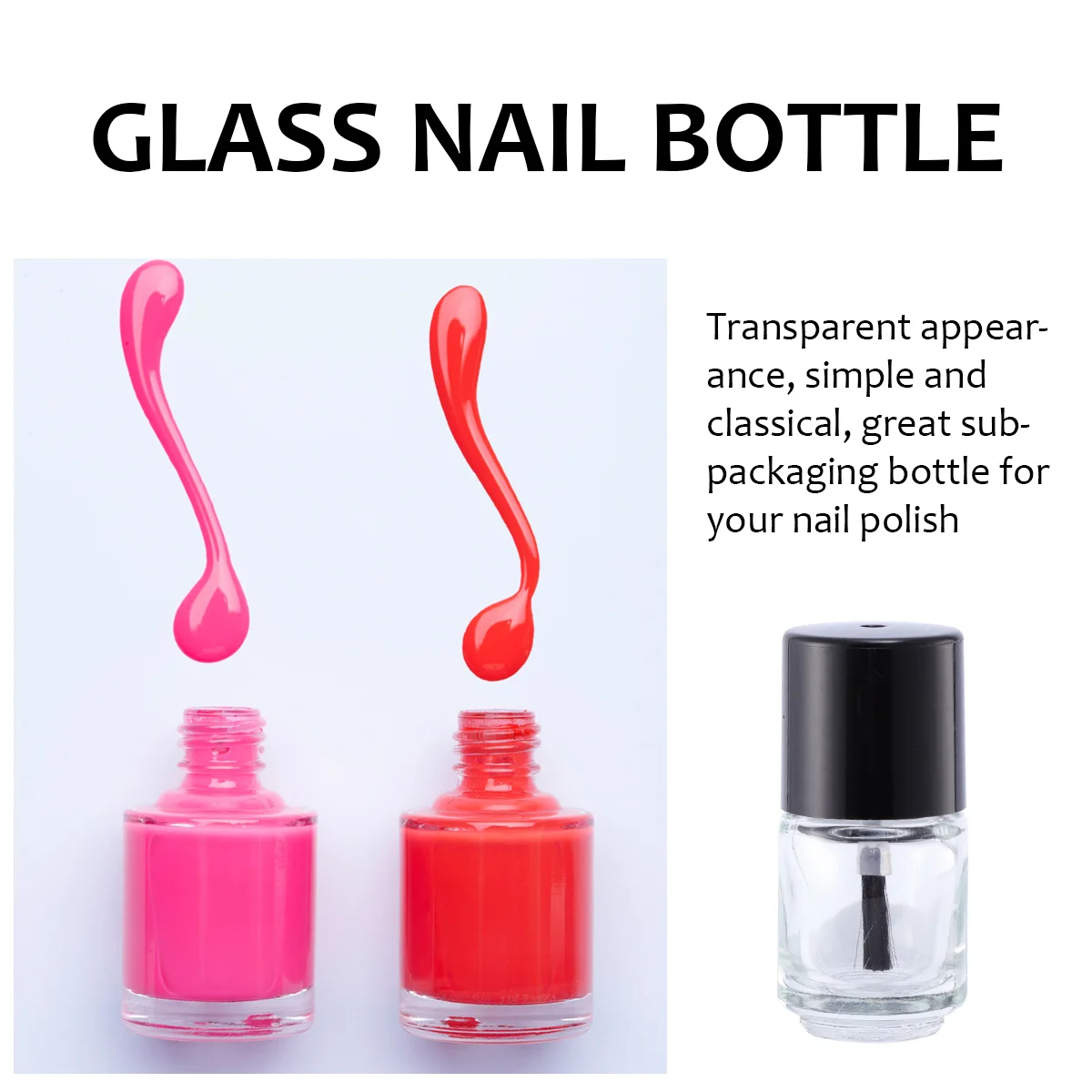15 шт., 5 мл, стеклянная бутылка для ногтей, пустые контейнеры для лака, прозрачные, прочные, безопасные для переупаковки косметики, бутылки для лака для ногтей
15 шт., 5 мл, стеклянная бутылка для ногтей, пустые контейнеры для лака, прозрачные, прочные, безопасные для переупаковки косметики, бутылки для лака для ногтей
