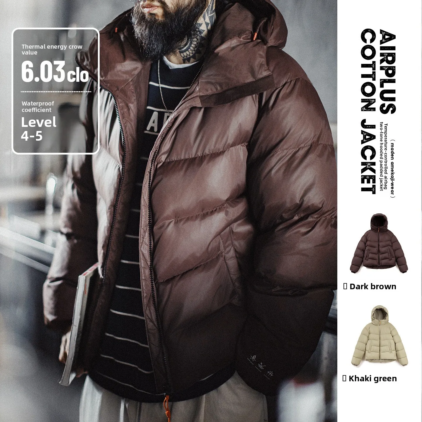 Мужская утепленная куртка Maden с капюшоном, в американском рабочем стиле, из хлопка, для активного отдыха, повседневная городская модная куртка на молнии
Мужская утепленная куртка Maden с капюшоном, в американском рабочем стиле, из хлопка, для активного отдыха, повседневная городская модная куртка на молнии