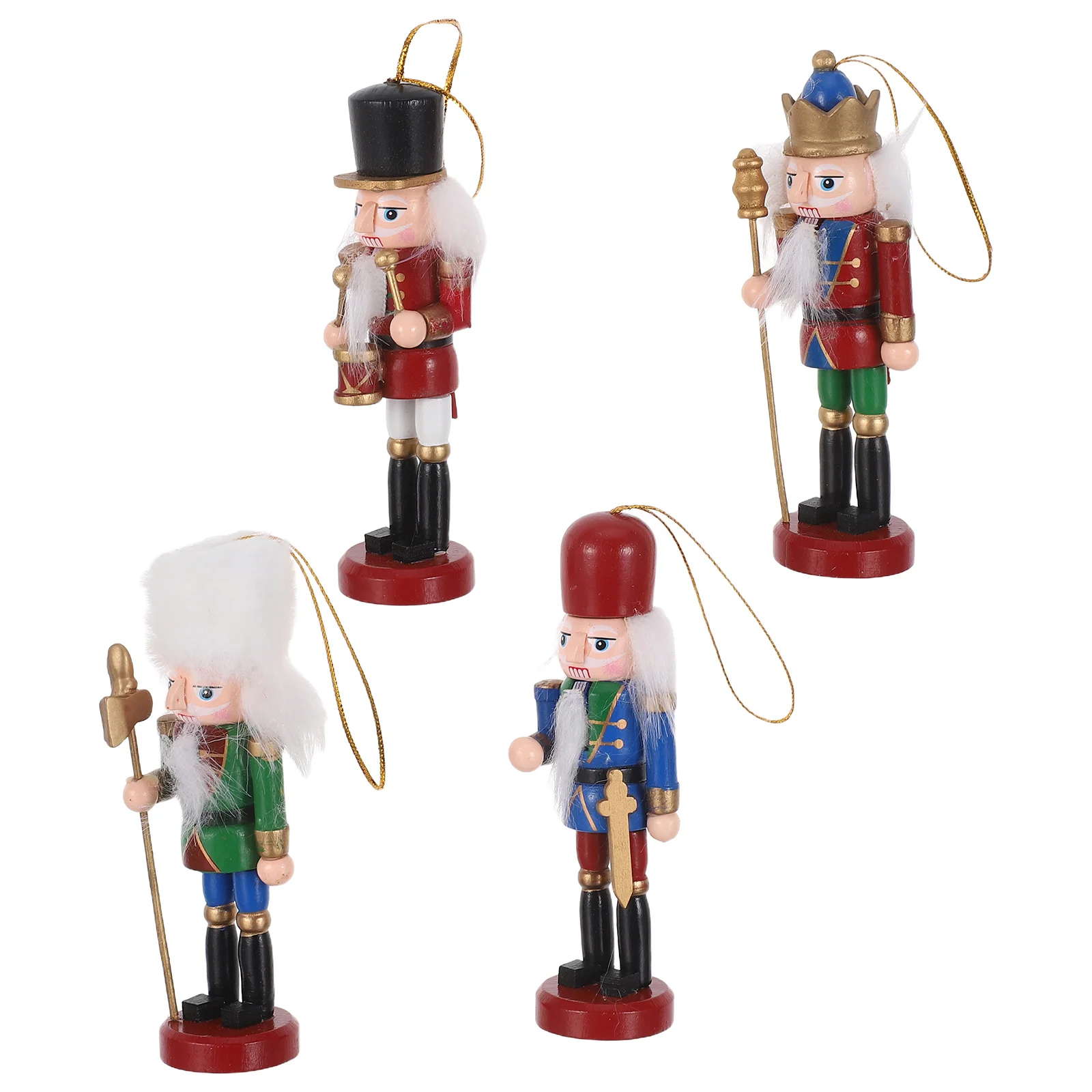 4Pcs Traditional Painted Nutcracker Figures Wooden Christmas Puppet Soldier Holiday Mantel Nutcracker Decor Craftsmanship
4Pcs Traditional Painted Nutcracker Figures Wooden Christmas Puppet Soldier Holiday Mantel Nutcracker Decor Craftsmanship