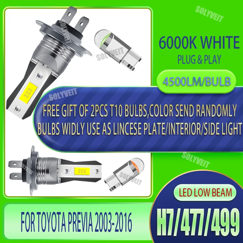 Plug and Play LED Headlights for Car Low Beam 6000K White For TOYOTA PREVIA 2003 2004 2005 2006 2007 2008 2009 2010 2011-2016
Plug and Play LED Headlights for Car Low Beam 6000K White For TOYOTA PREVIA 2003 2004 2005 2006 2007 2008 2009 2010 2011-2016