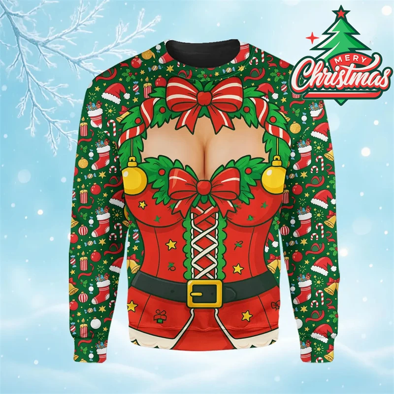 Funny Print Fake Muscle Ugly Christmas Sweater For Men Hip Hop Party Unique Pullover Ugly Sweater Xmas Clothing Personality Gift
Funny Print Fake Muscle Ugly Christmas Sweater For Men Hip Hop Party Unique Pullover Ugly Sweater Xmas Clothing Personality Gift
