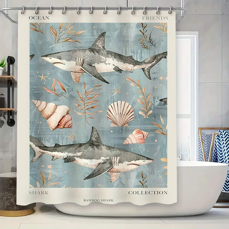 OCEAN FRIENDS БАМБУКОВАЯ ШАРКА КОЛЛЕКЦИЯ ДУШКА СТРИНА Декор для ванной комнаты океанские животные принт занавеска для душа для ванны водонепроницаемая ткань мод
OCEAN FRIENDS БАМБУКОВАЯ ШАРКА КОЛЛЕКЦИЯ ДУШКА СТРИНА Декор для ванной комнаты океанские животные принт занавеска для душа для ванны водонепроницаемая ткань мод