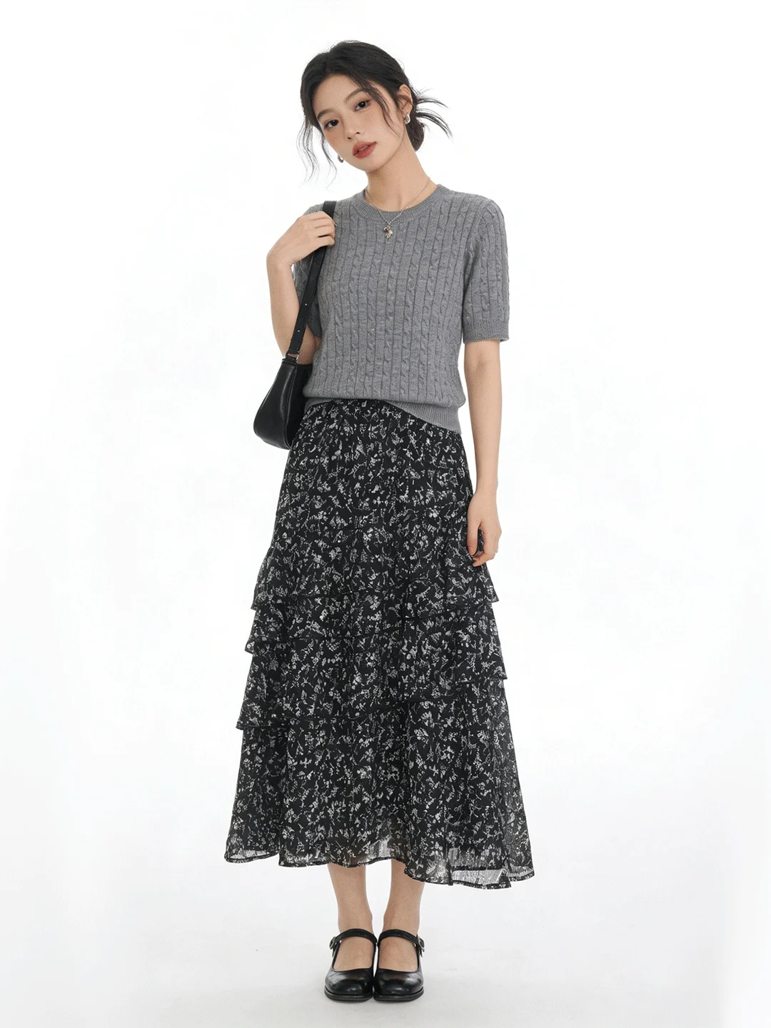 Fashionable Floral Print Asymmetrical Korean Style Half Skirt Women's High Waist Cake Skirt Slimming Spring Summer New Arrival
Fashionable Floral Print Asymmetrical Korean Style Half Skirt Women's High Waist Cake Skirt Slimming Spring Summer New Arrival