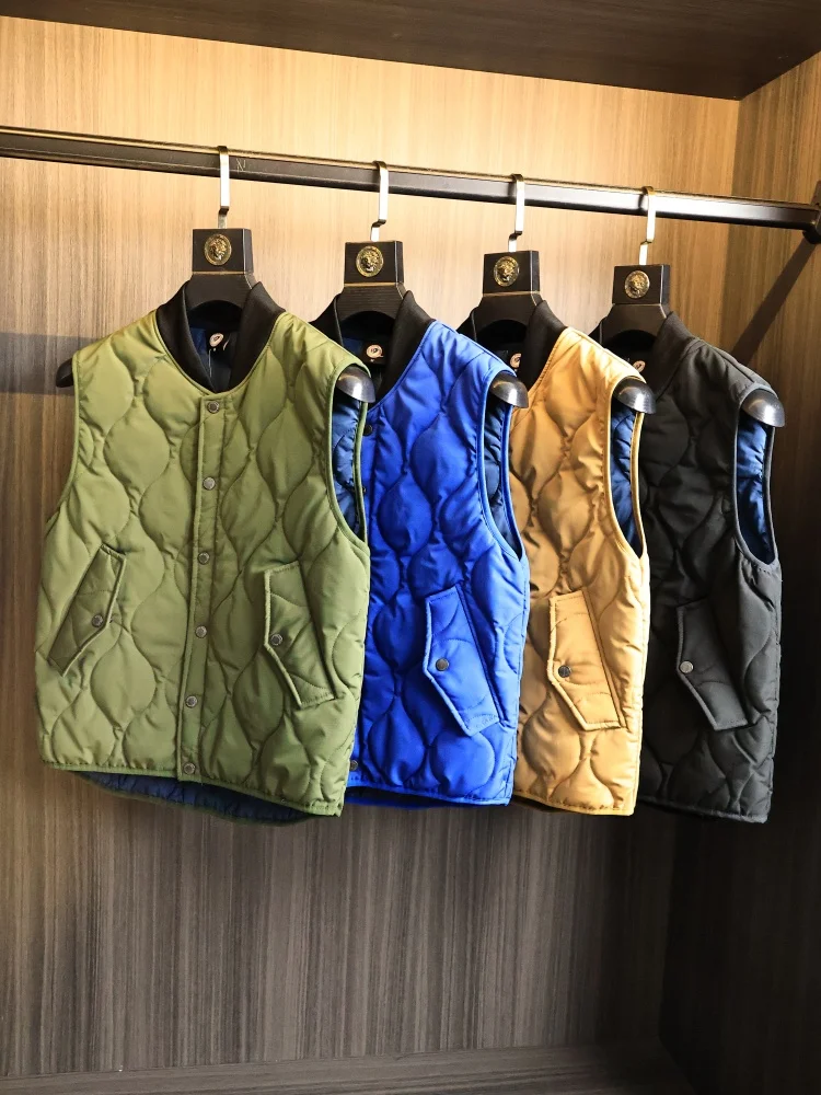 Men's Faionable Urban Sle Quilted Cotton Vest Autumn Winter Waterproof Baseball Collar Vest Stand Fit Polyester Fiber
Men's Faionable Urban Sle Quilted Cotton Vest Autumn Winter Waterproof Baseball Collar Vest Stand Fit Polyester Fiber