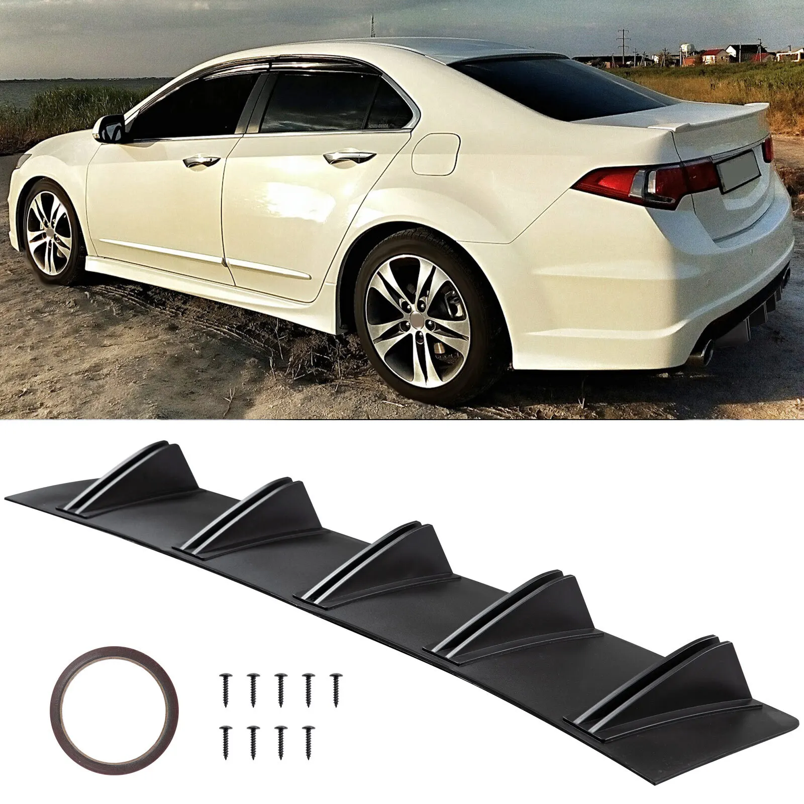 Диффузор-спойлер на задний бампер («рыбий хвост») для Honda Accord Civic
Диффузор-спойлер на задний бампер («рыбий хвост») для Honda Accord Civic