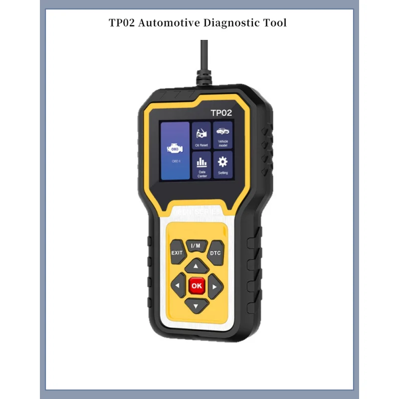 TP02 Multilingual OBD2 Scanner Automotive Diagnostic Tool Fault Code Reader
TP02 Multilingual OBD2 Scanner Automotive Diagnostic Tool Fault Code Reader