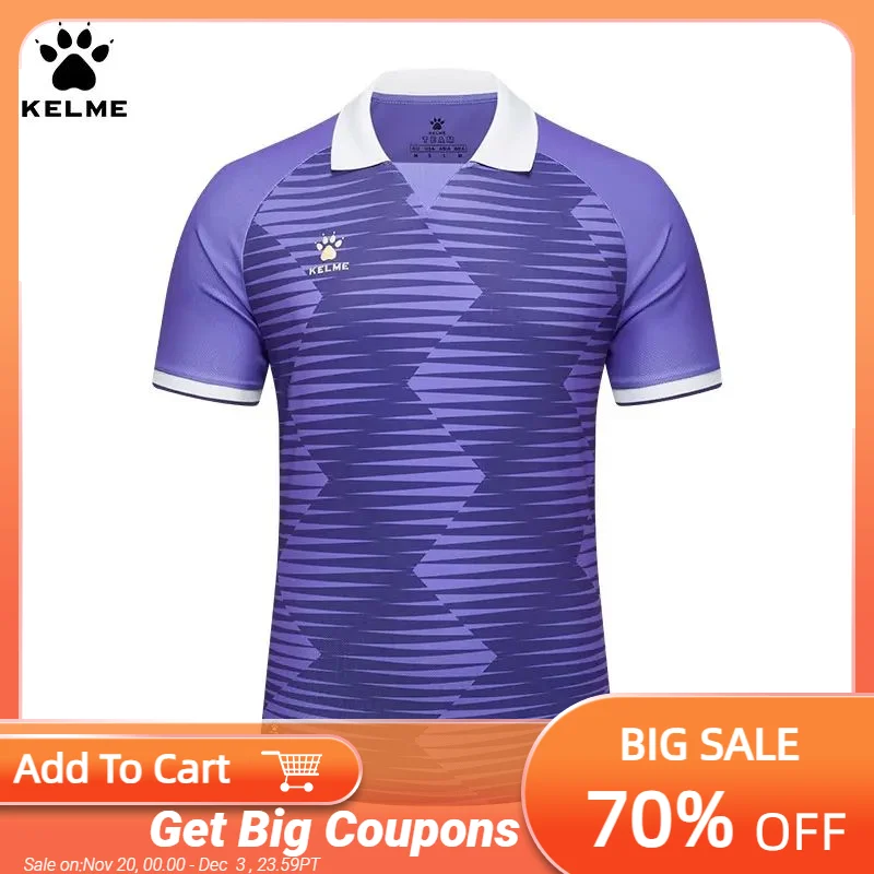Kelme Soccer T-shirt Sports Leisure Running Gym Exercise Training Elastic Quick Drying Short Sleeve T-shirt Men's Polo Top
Kelme Soccer T-shirt Sports Leisure Running Gym Exercise Training Elastic Quick Drying Short Sleeve T-shirt Men's Polo Top