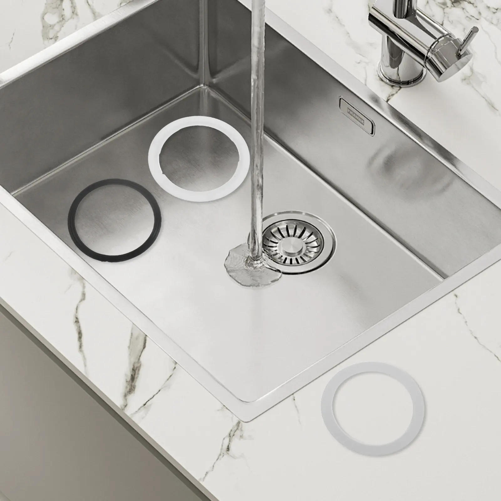 6Pcs Kitchen Sink Strainer Seal Kit 110Mm Drain Assembly Rubber Washers Nut Leak Proof Replacement for Sink Plumbing Accessories
6Pcs Kitchen Sink Strainer Seal Kit 110Mm Drain Assembly Rubber Washers Nut Leak Proof Replacement for Sink Plumbing Accessories