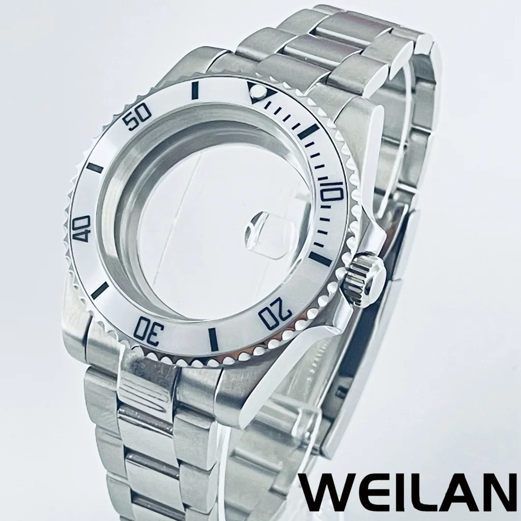 40mm Fit NH34 NH35 NH36 NH38 NH39 NH70 ETA2824 PT5000 Movement Silver Watch Case Ceramic Bezel Sapphire
40mm Fit NH34 NH35 NH36 NH38 NH39 NH70 ETA2824 PT5000 Movement Silver Watch Case Ceramic Bezel Sapphire