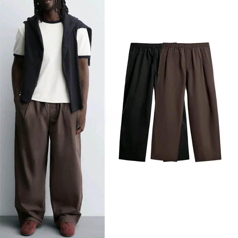 Men's Autumn New Arrival Balloon Trousers Elastic Waist Pleated Knife Casual Pants Polyester Fiber Straight Leg Fit
Men's Autumn New Arrival Balloon Trousers Elastic Waist Pleated Knife Casual Pants Polyester Fiber Straight Leg Fit
