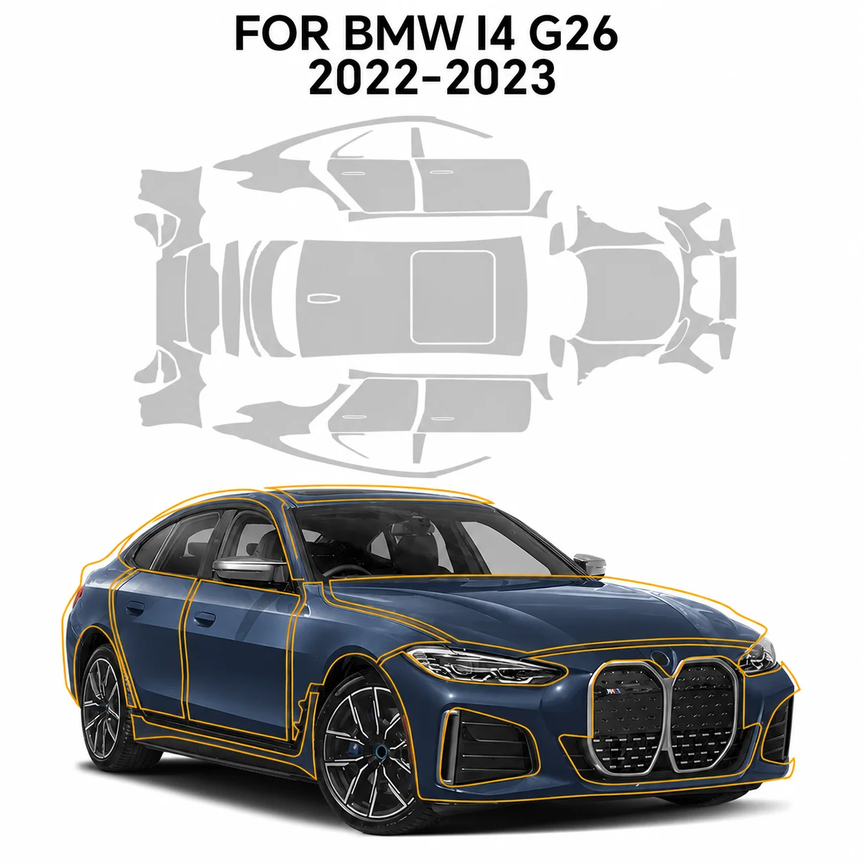 9Mil TPU Precut PPF For BMW I4 G26 2022 2023 Car Paint Protection Film Full Set Clear Bra Anti-scratch Resistant Car Accessories
9Mil TPU Precut PPF For BMW I4 G26 2022 2023 Car Paint Protection Film Full Set Clear Bra Anti-scratch Resistant Car Accessories
