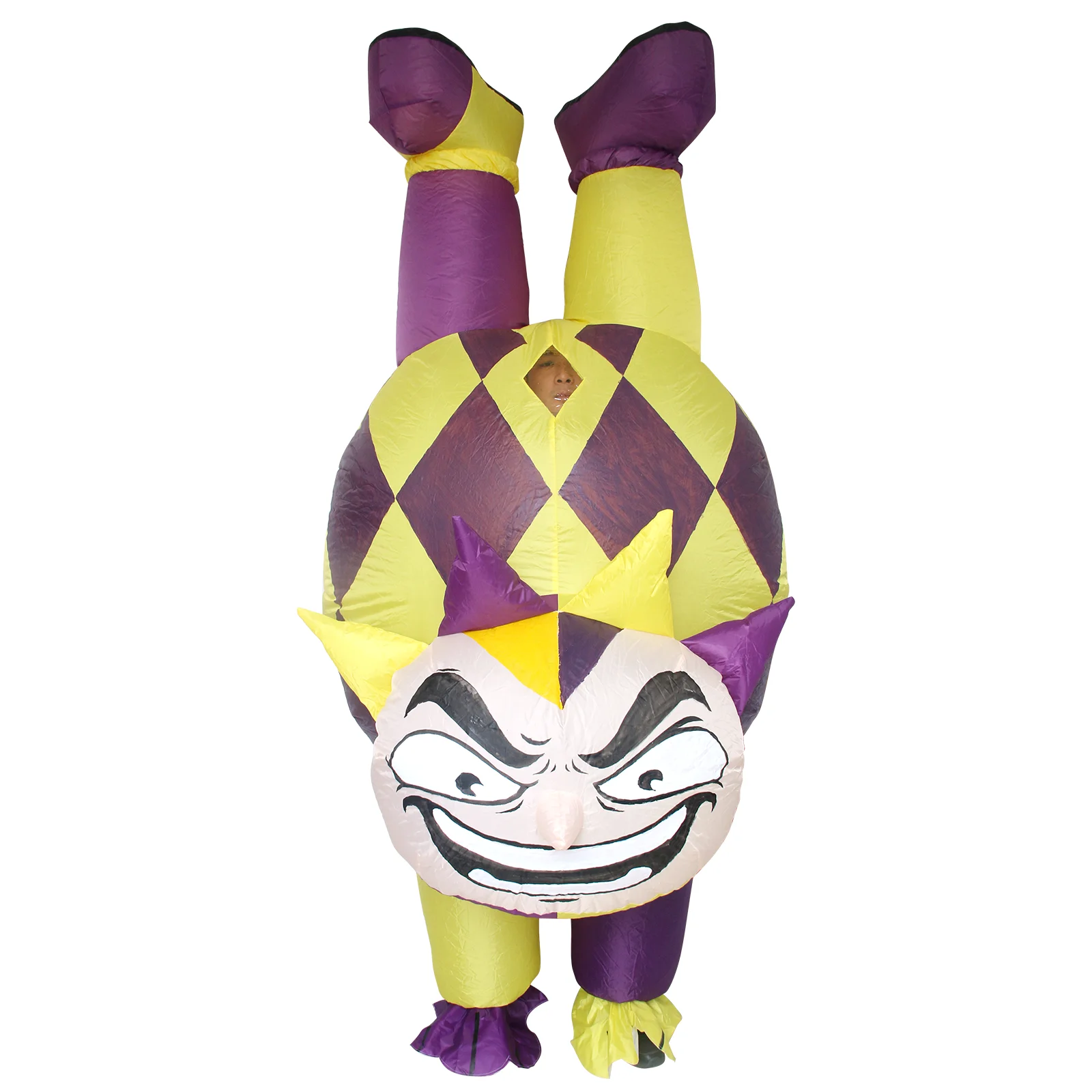 Upside Down Clown Inflatable Costume for Adult Men Women Carnival Festival Outfit Dance Party Playing Card Cosplay Clothes
Upside Down Clown Inflatable Costume for Adult Men Women Carnival Festival Outfit Dance Party Playing Card Cosplay Clothes