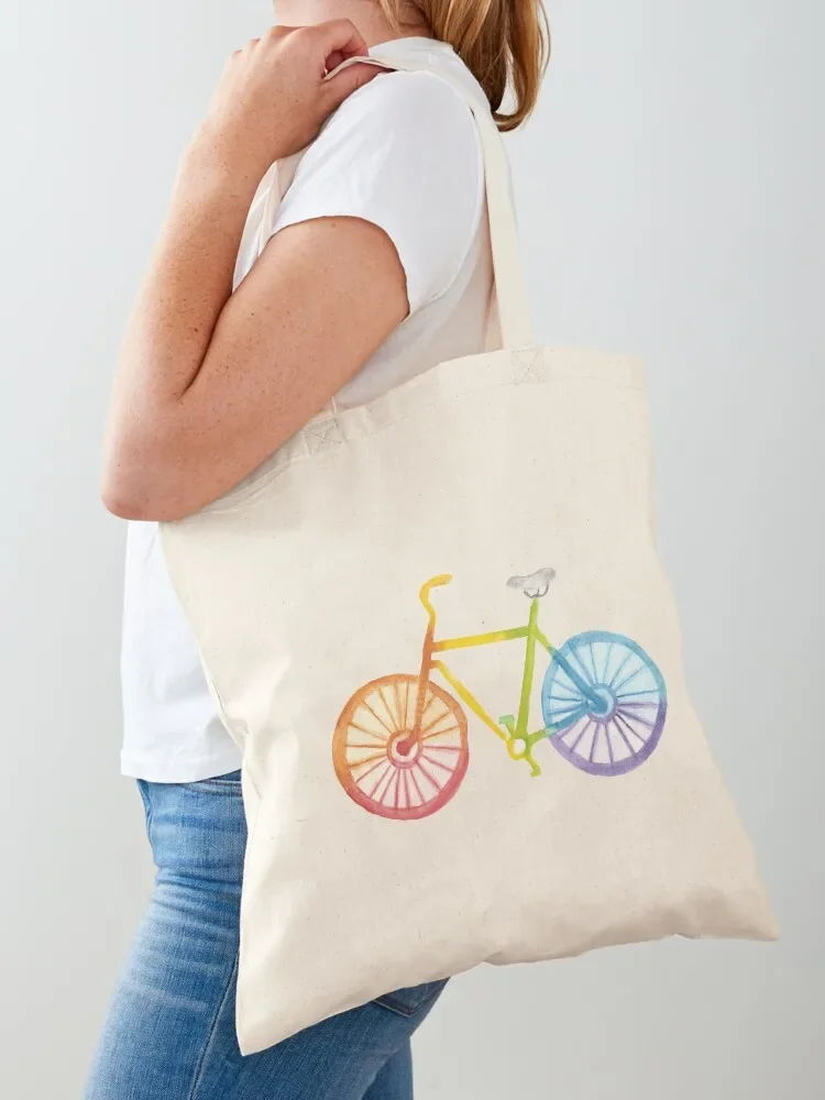 Watercolor Rainbow Bicycle Tote Bag tote bag university large tote bag shopping trolley Beach
Watercolor Rainbow Bicycle Tote Bag tote bag university large tote bag shopping trolley Beach