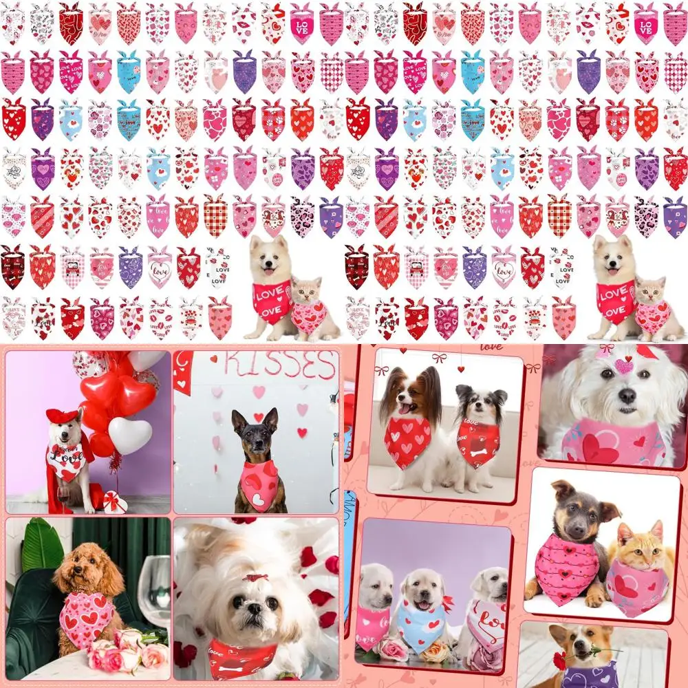 Набор из 150 бандан для собак ко Дню святого Валентина с сердечками, регулируемые треугольные платки для собак малых и крупных пород, моющиеся аксессуары для питомцев
Набор из 150 бандан для собак ко Дню святого Валентина с сердечками, регулируемые треугольные платки для собак малых и крупных пород, моющиеся аксессуары для питомцев