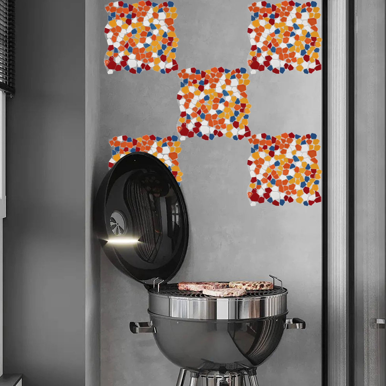 Colorful Mosaic Tiles Dinner Table Decor DIY for Crafts Decoration Simple Jewelry 
Colorful Mosaic Tiles Dinner Table Decor DIY for Crafts Decoration Simple Jewelry