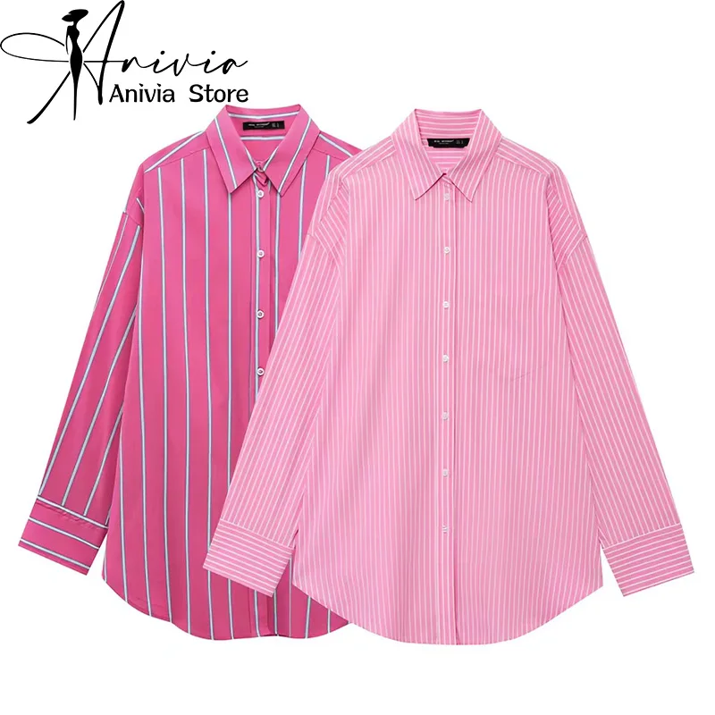 Women's Pink French Style Casual Shirt with Collar Long Sleeve High Street Elegant Aesthetic Office Spring Autumn Retro Top 2026
Women's Pink French Style Casual Shirt with Collar Long Sleeve High Street Elegant Aesthetic Office Spring Autumn Retro Top 2026